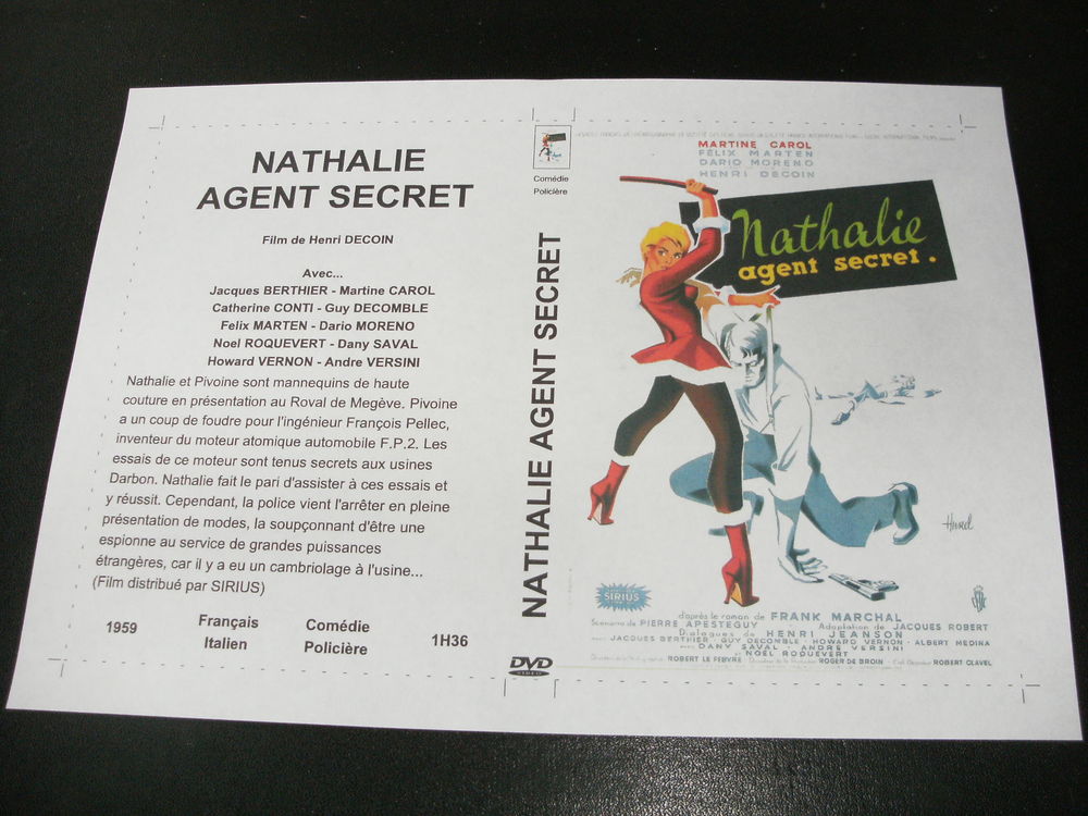 Film : " Nathalie agent secret " DVD et blu-ray
