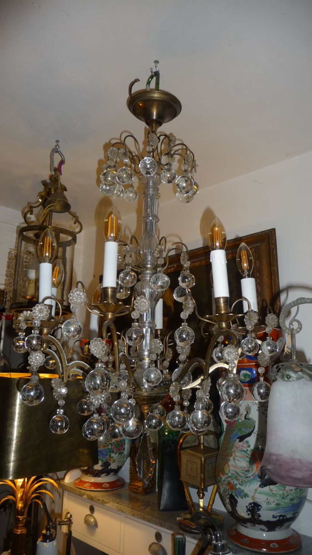 lustre pampilles Décoration