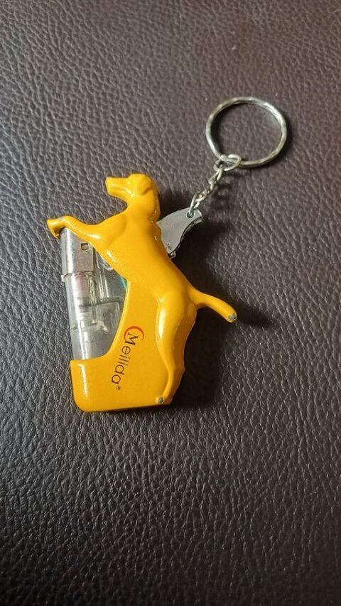 Briquet porte clef Meilida jaune trs bon tat rechargeable 6 Viriat (01)