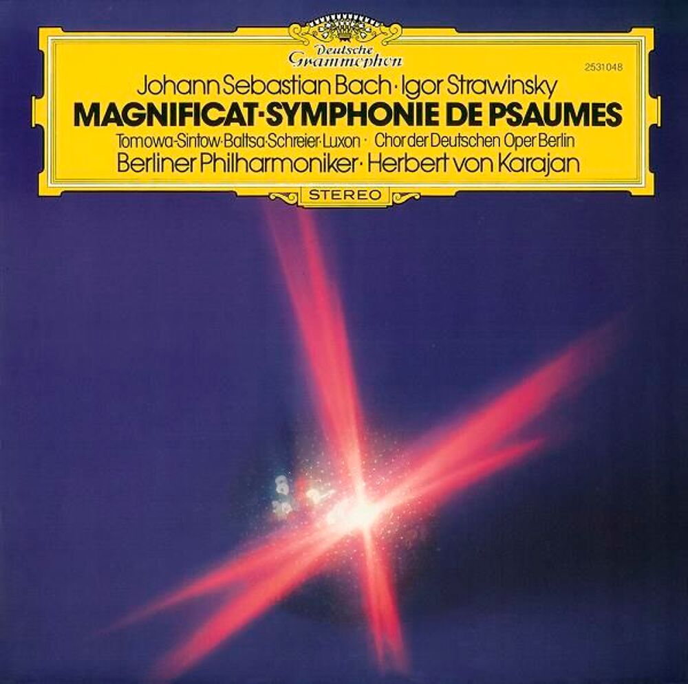 Magnificat Bach et Symphonie psaumes Stravinski CD et vinyles