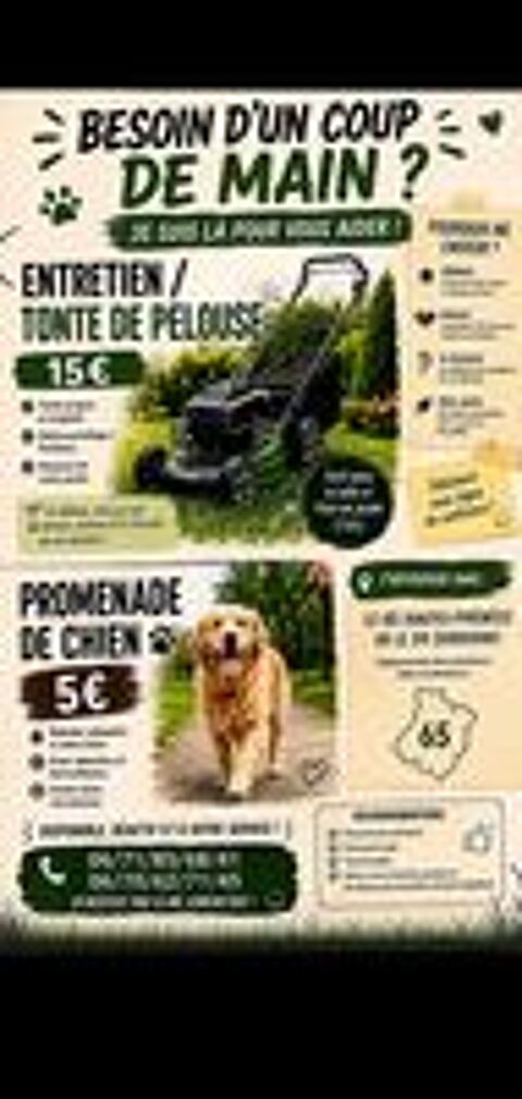   besoins d'un coup de main ? O ne n'est là 