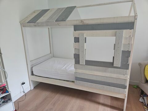 Lit cabane enfant en bois 150 Cestas (33)