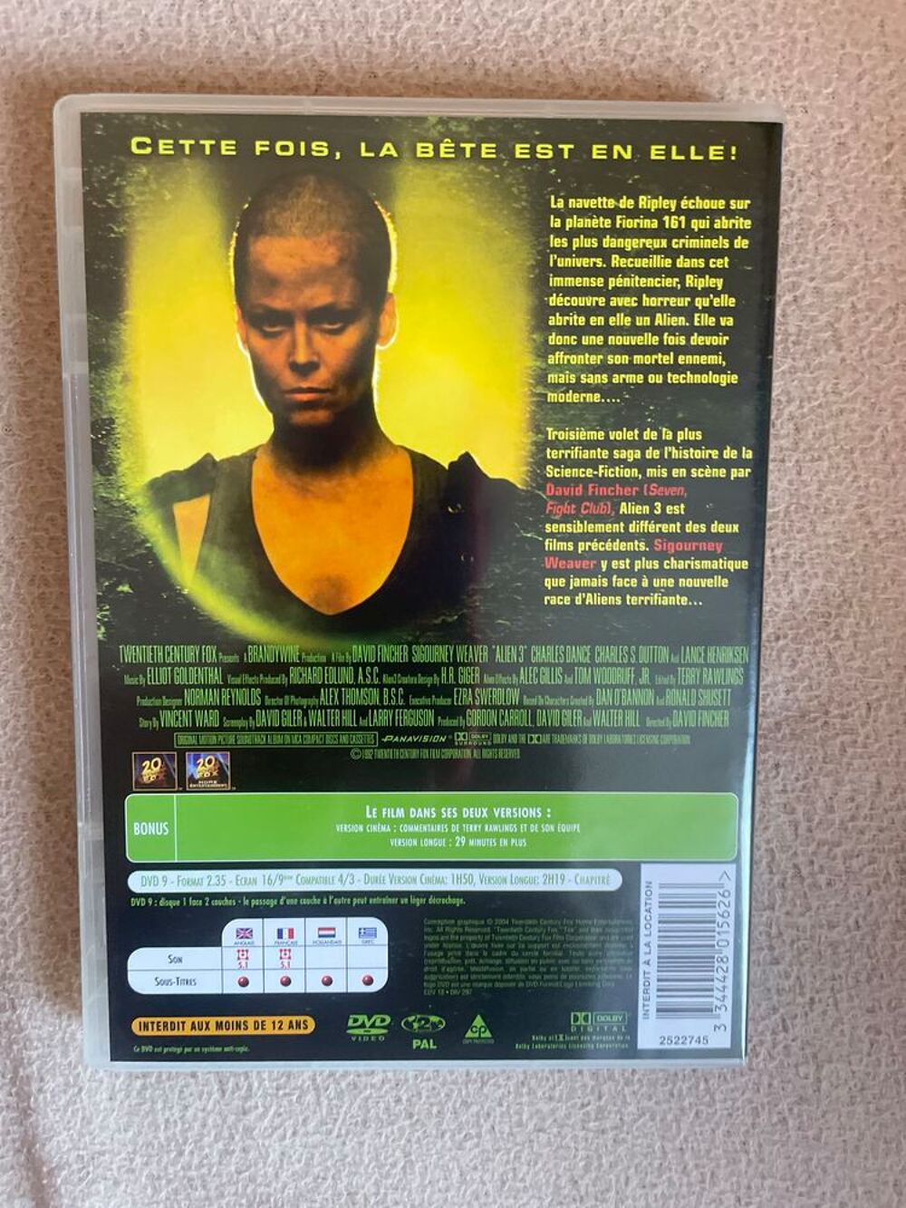 4 DVD "Alien" - 50 % pour 5 articles jusqu'&agrave; la mi mars DVD et blu-ray