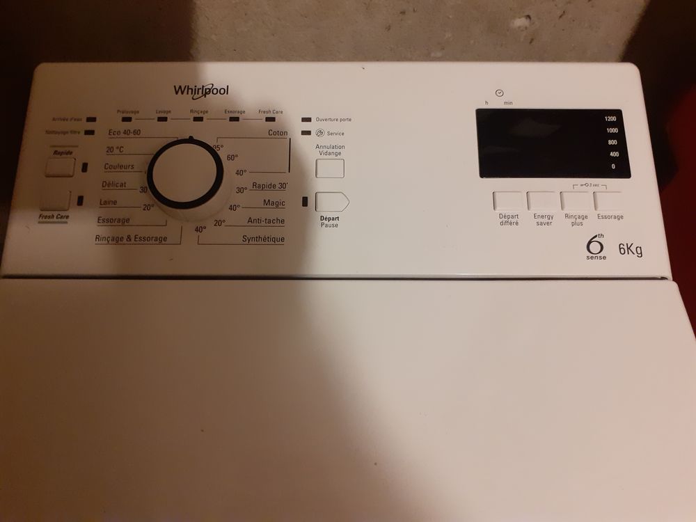 LAVE LINGE WHIRPOOL Electromnager