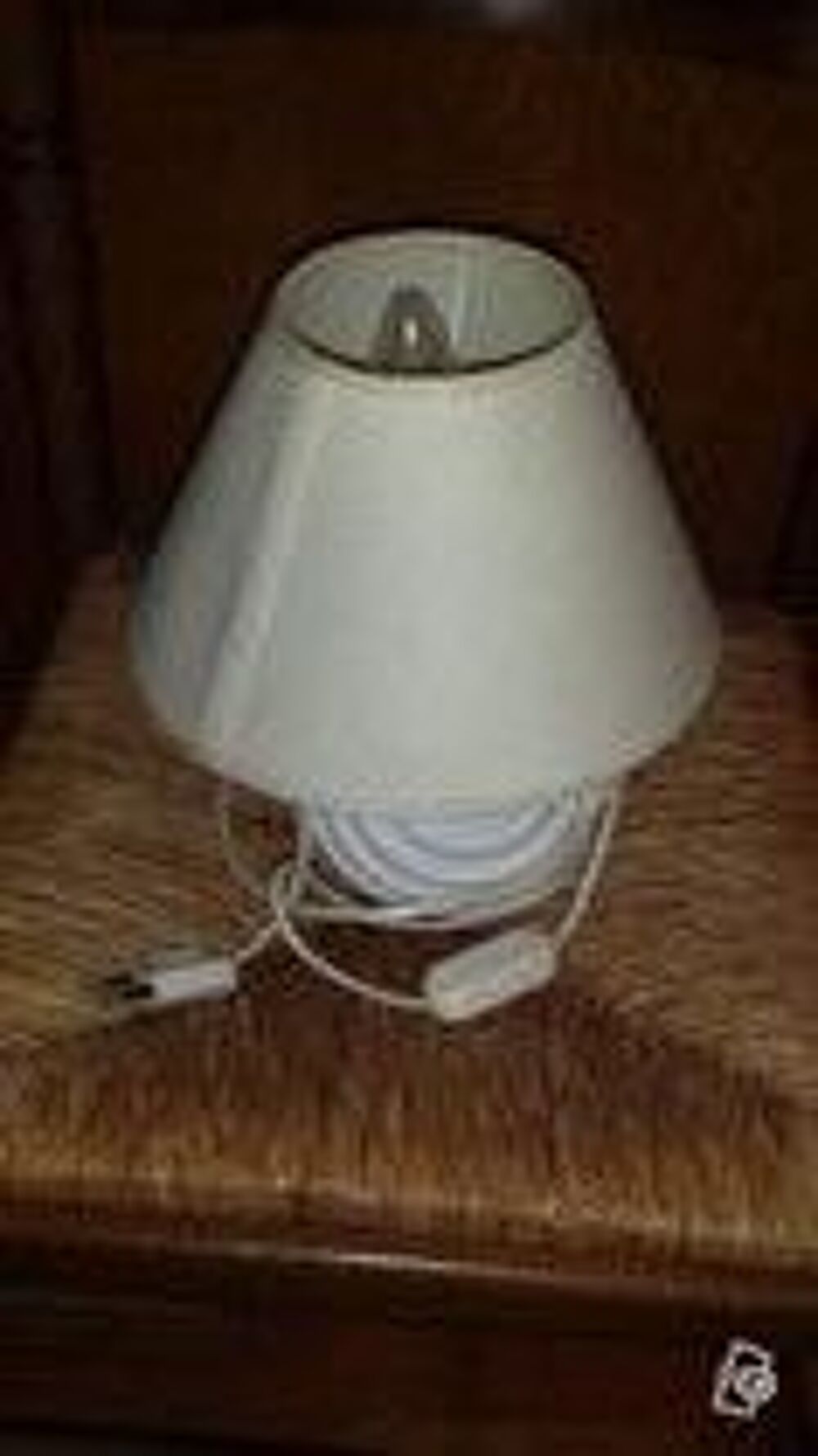 Lampe de chevet pied c&eacute;ramique blanc - vintage et autres Dcoration