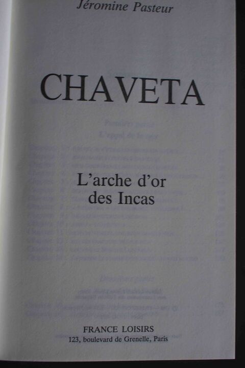 CHAVETA l'ARCHE D'OR DES iNCAS, 7 Rennes (35)