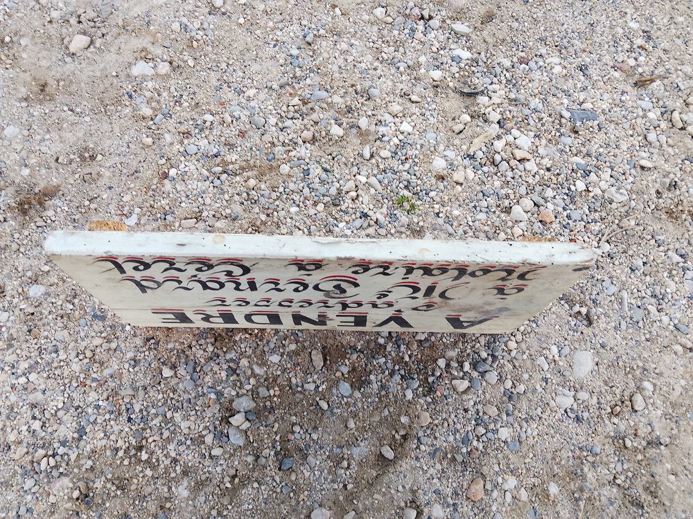 Panneau bois ancien immobilier notaire ceret Bricolage