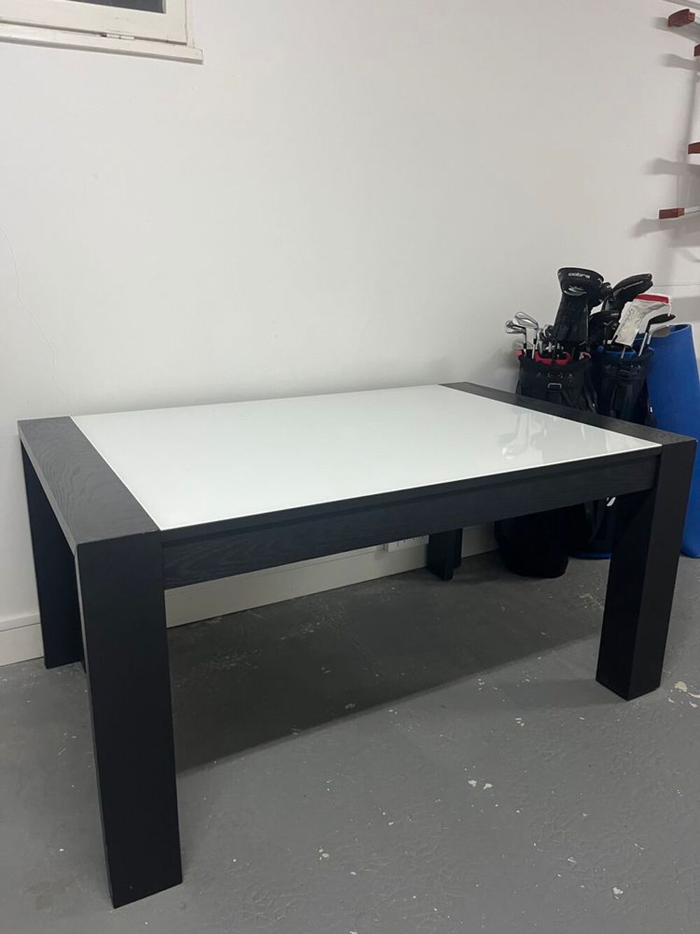 table &agrave; manger verre bois extensible Meubles