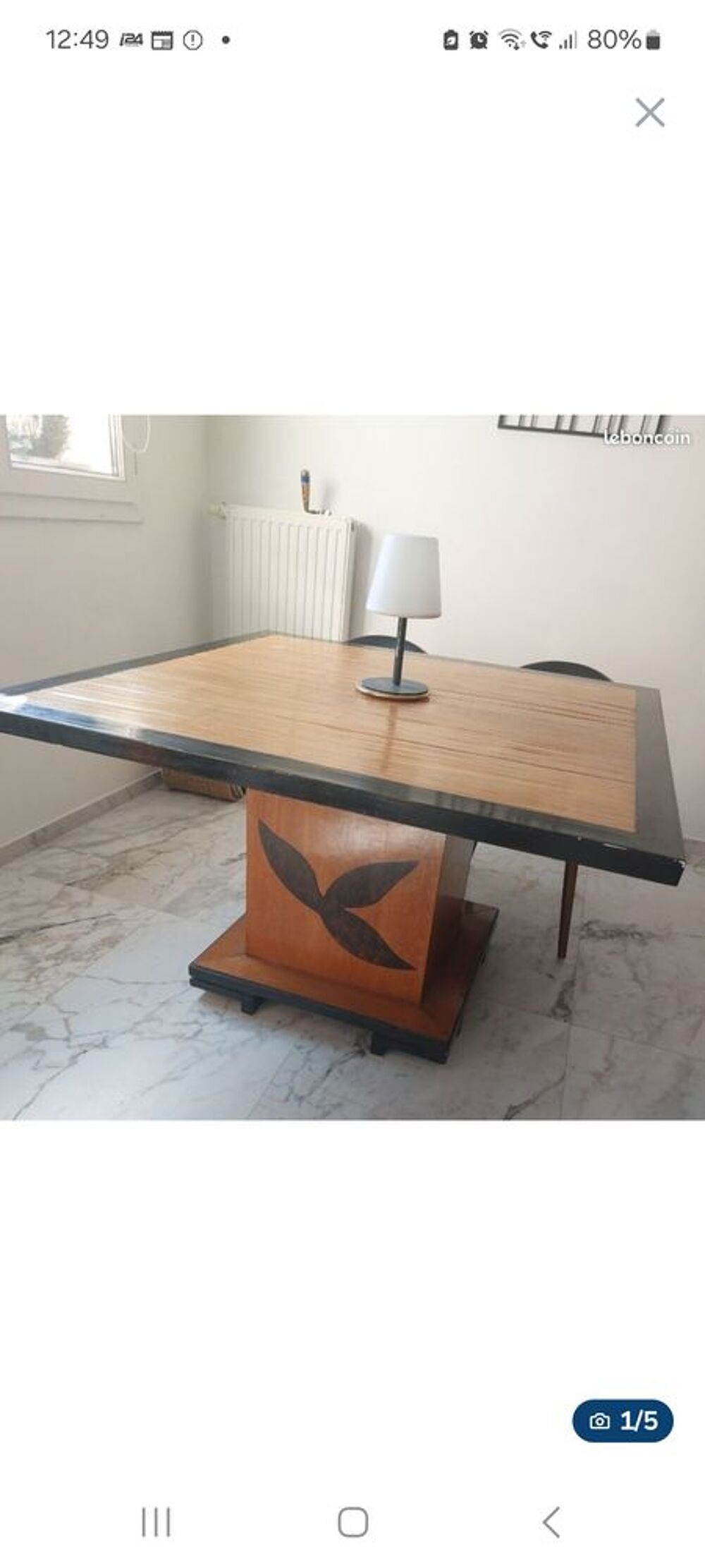 Table de salle &agrave; manger en bois v&eacute;ritable Meubles