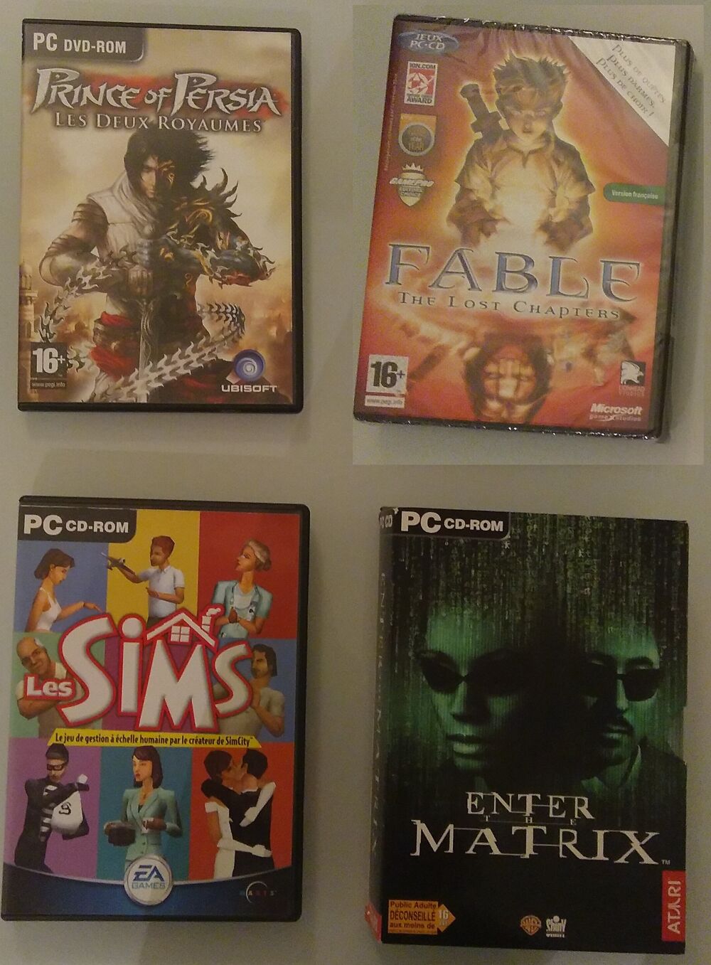 Jeux vid&eacute;o retrogaming PC divers (Star Wars, Tomb Raider...) Consoles et jeux vidéos