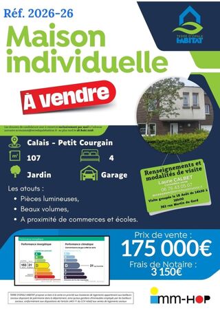  Maison à vendre 5 pièces 107 m²