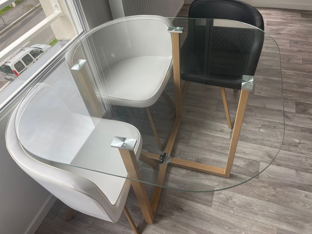 Plateau en verre de table &agrave; manger Meubles