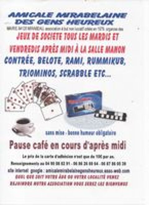   PROGRAMME DE NOTRE ASSOCIATION 2ème SEMESTRE 2026 