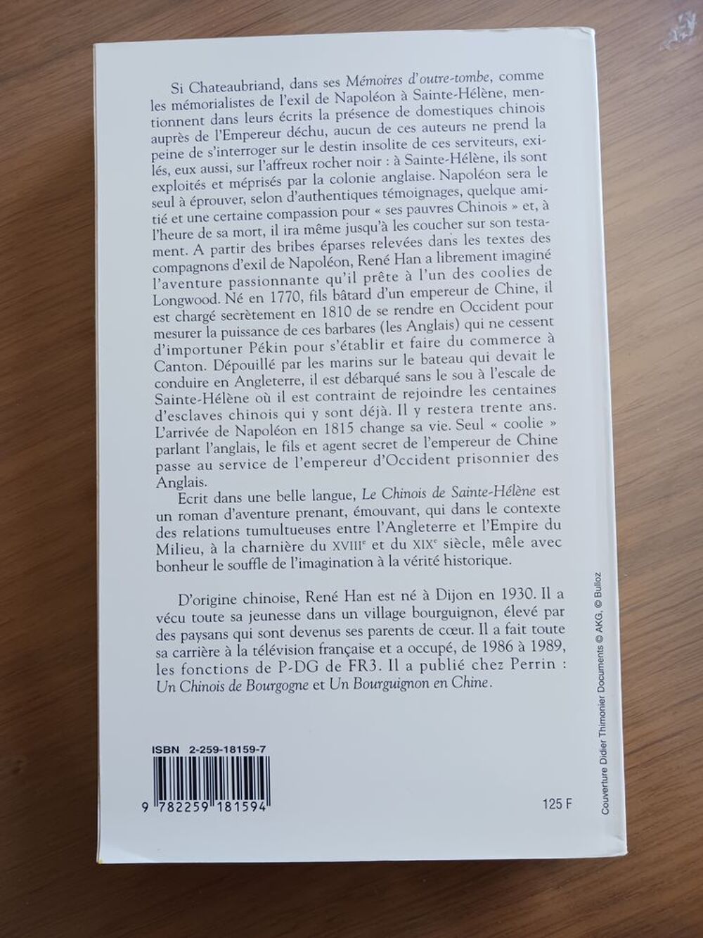 Livre : Le chinois de St H&eacute;l&egrave;ne Livres et BD