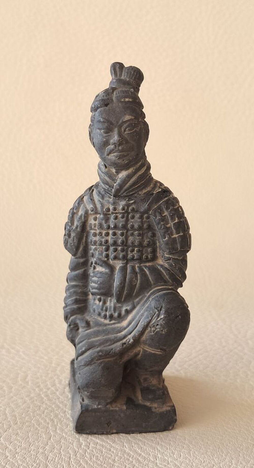 lot de 4 figurines en terre cuite guerriers chinois Décoration