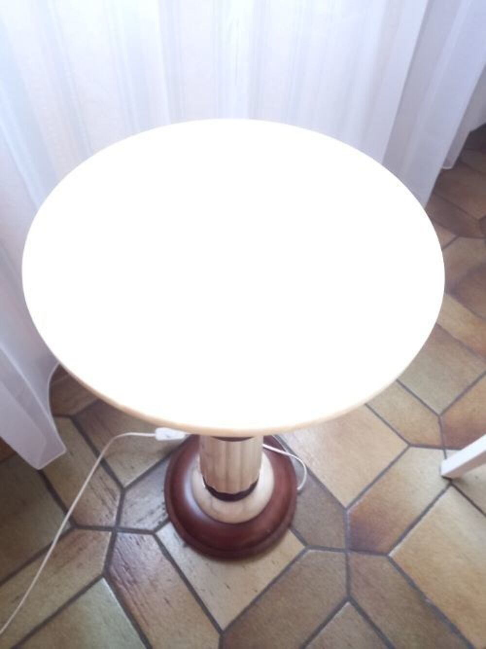 Superbe sellette lumineuse en alb&acirc;tre ann&eacute;e 70 Meubles