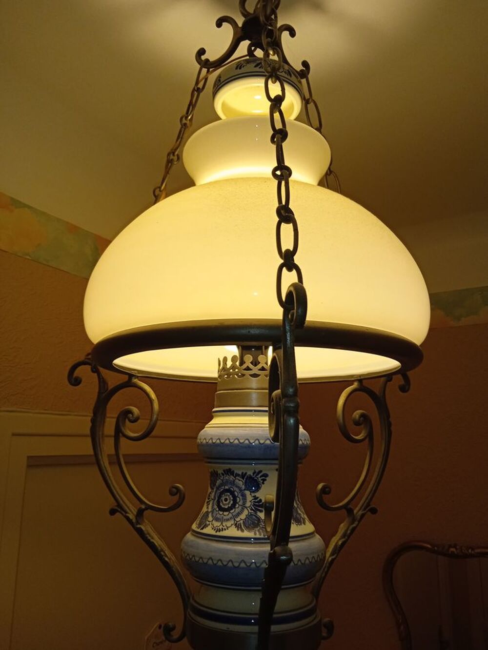 Lustre Hollandais style Lampe &agrave; P&eacute;trole Décoration