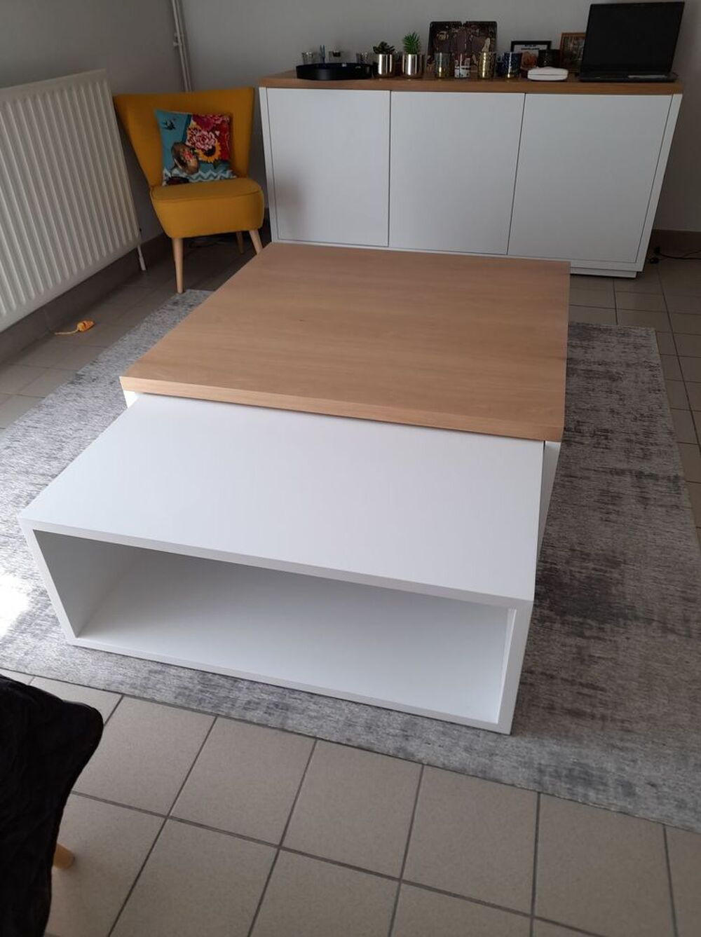 Tables basses en bois blanc et bois clair Meubles