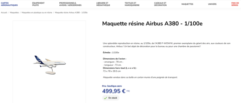 Maquette rsine Airbus A380  150 La Penne-sur-Huveaune (13)