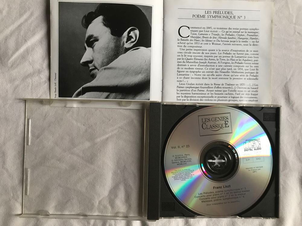 CD Liszt Les Pr&eacute;ludes, Concerto Pour Piano N&deg;1 &amp; N&deg;2 Mazeppa CD et vinyles