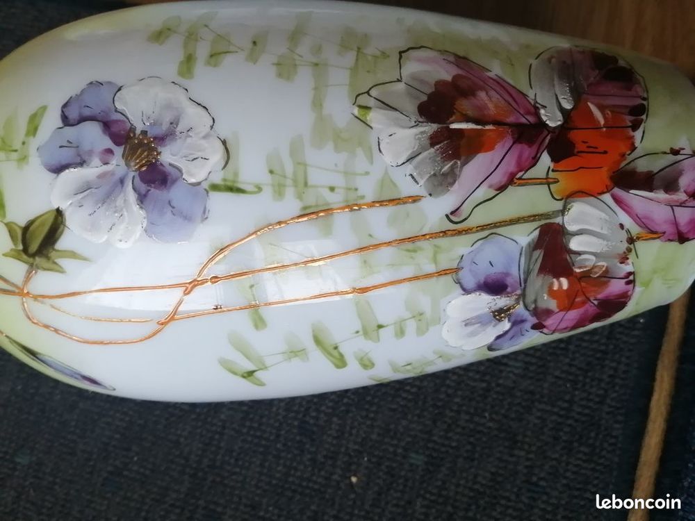 vase porcelaine &agrave; fleurs d&eacute;coration maison rose tulipe iris Décoration