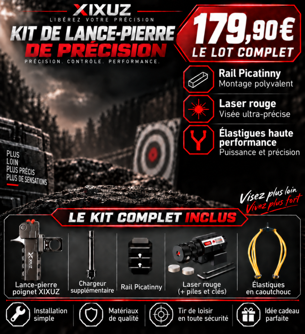Magnifique fronde a chargeur tout en metal Jeux / jouets