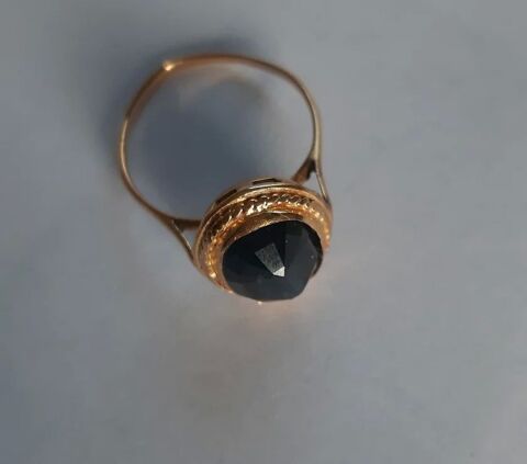 BAGUE SAPHYR OR 18 CARATS - DIAMETRE 19 MM - BON ETAT - 425 Saint-Victoret (13)