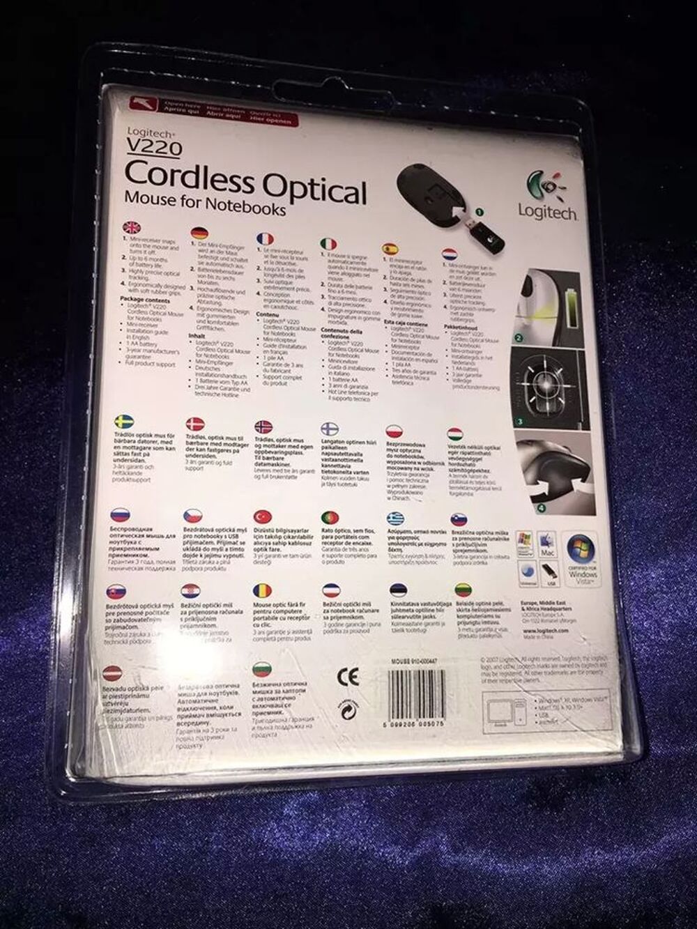 LOGITECH&reg; V220 Cordless Optical Mouse neuf. Matériel informatique