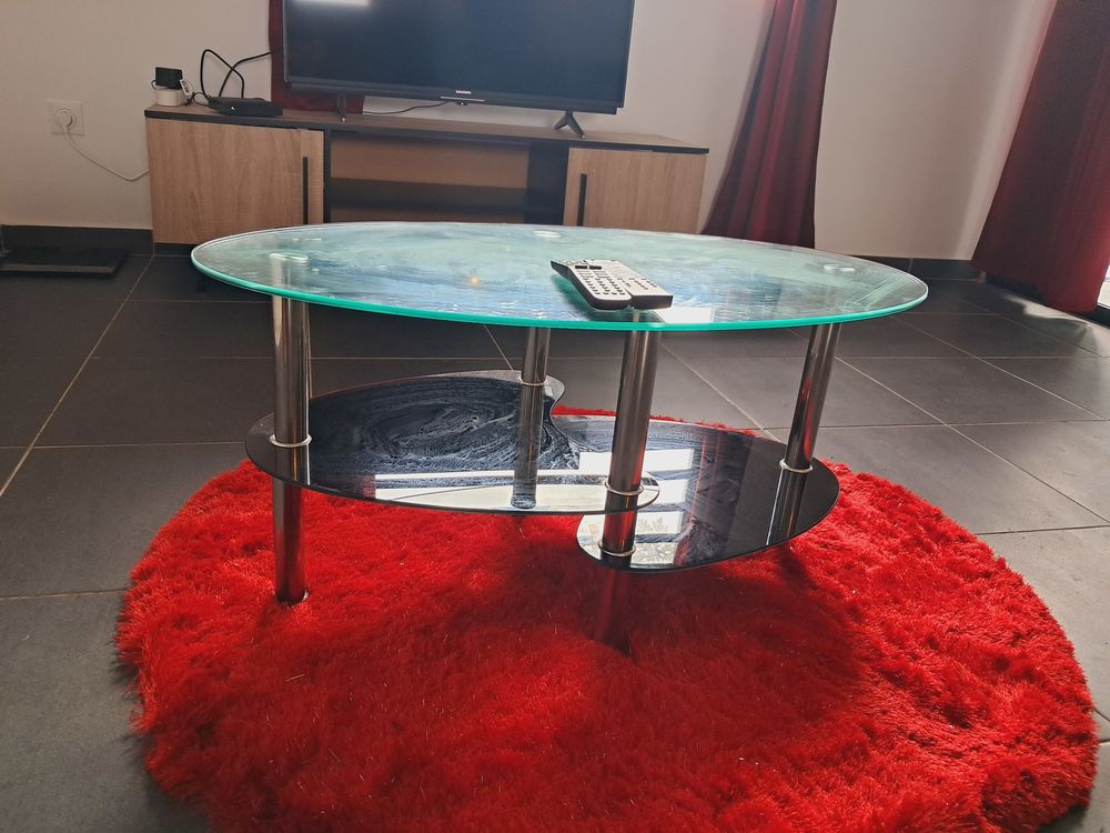 Table basse en verre achet&eacute;e en 2024 Meubles