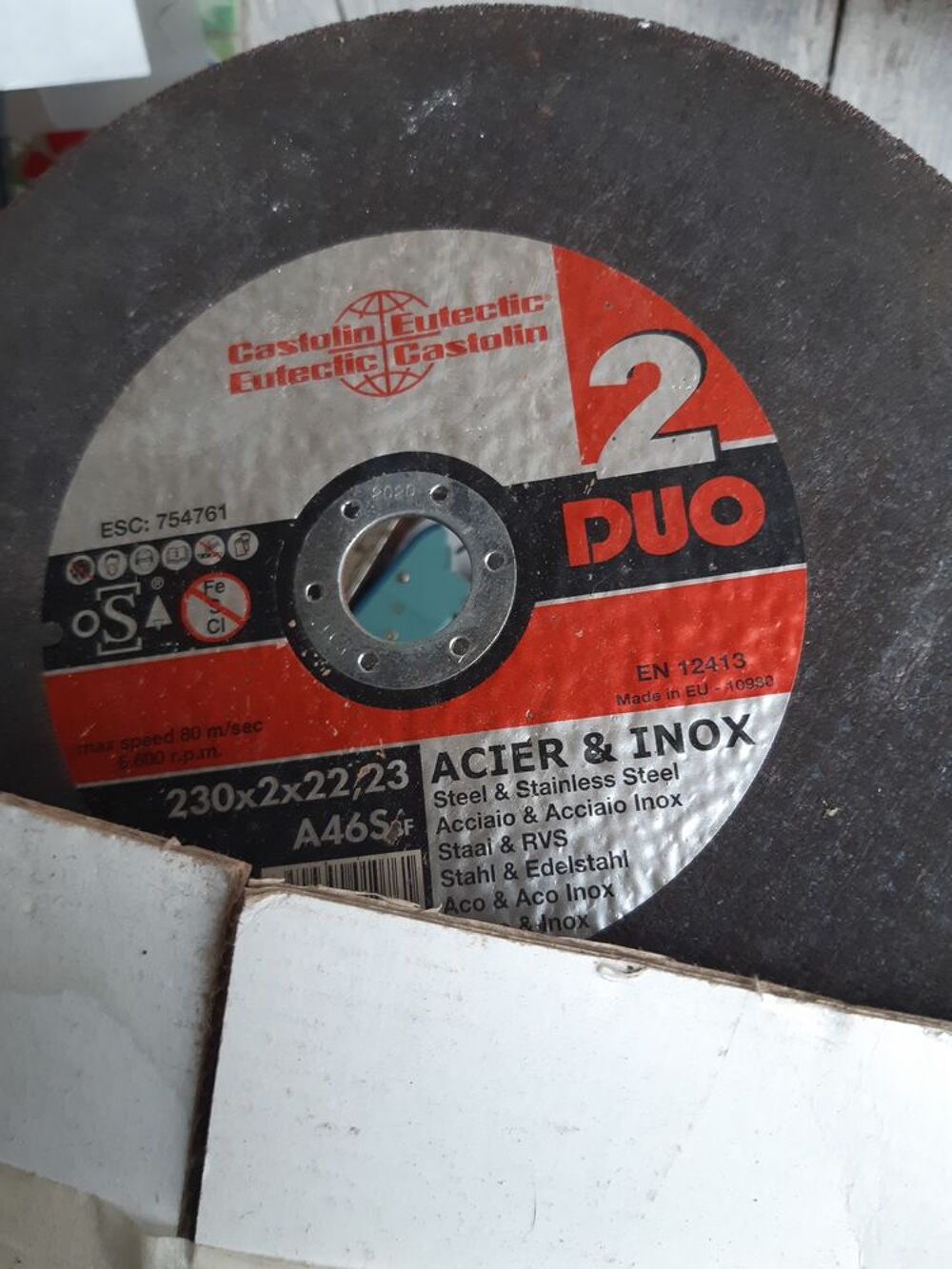 20 DISQUES A COUPER ACIER /INOX DE DIAMETRES 230 NEUF Bricolage