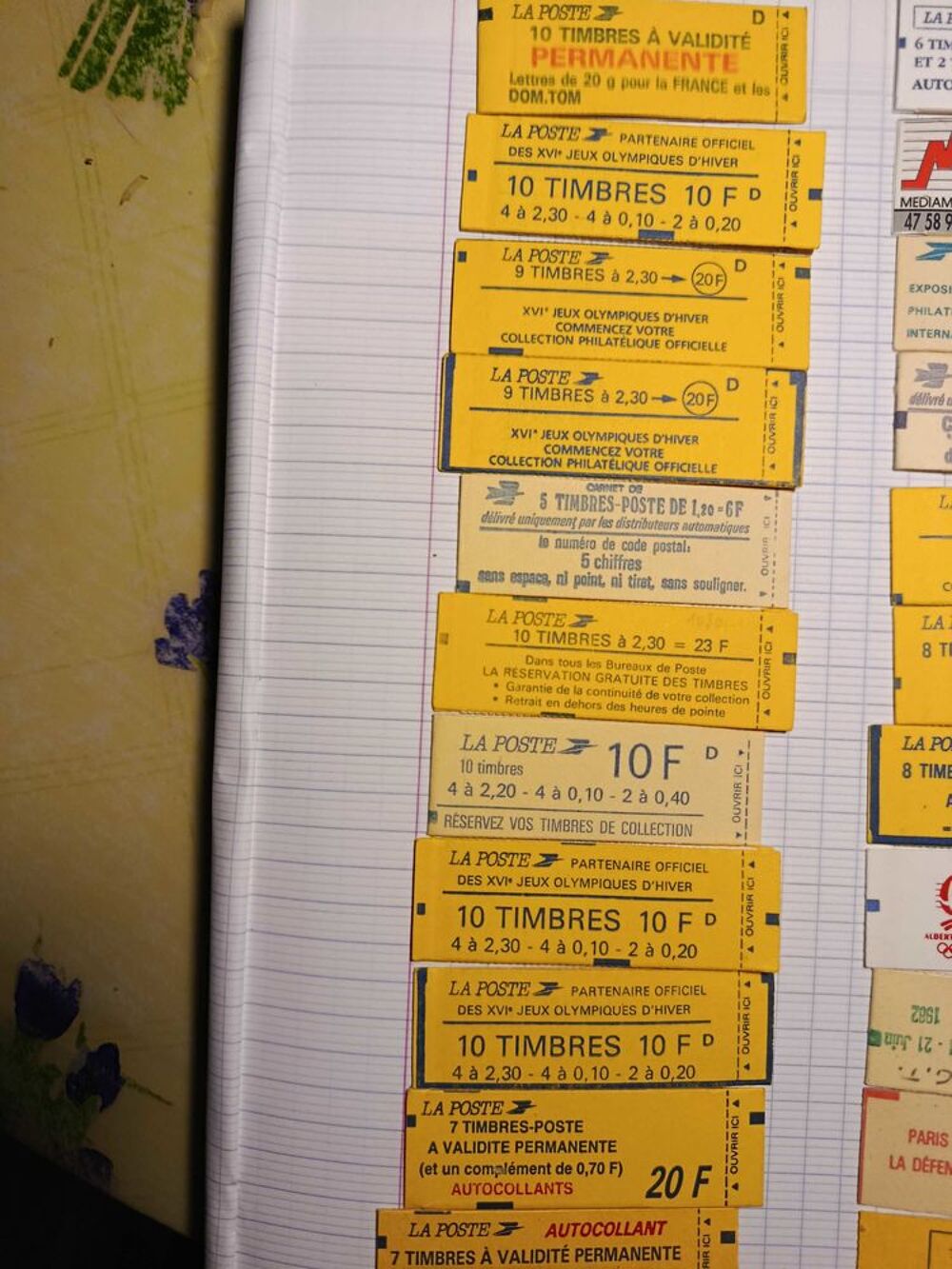 carnet de timbres collection 