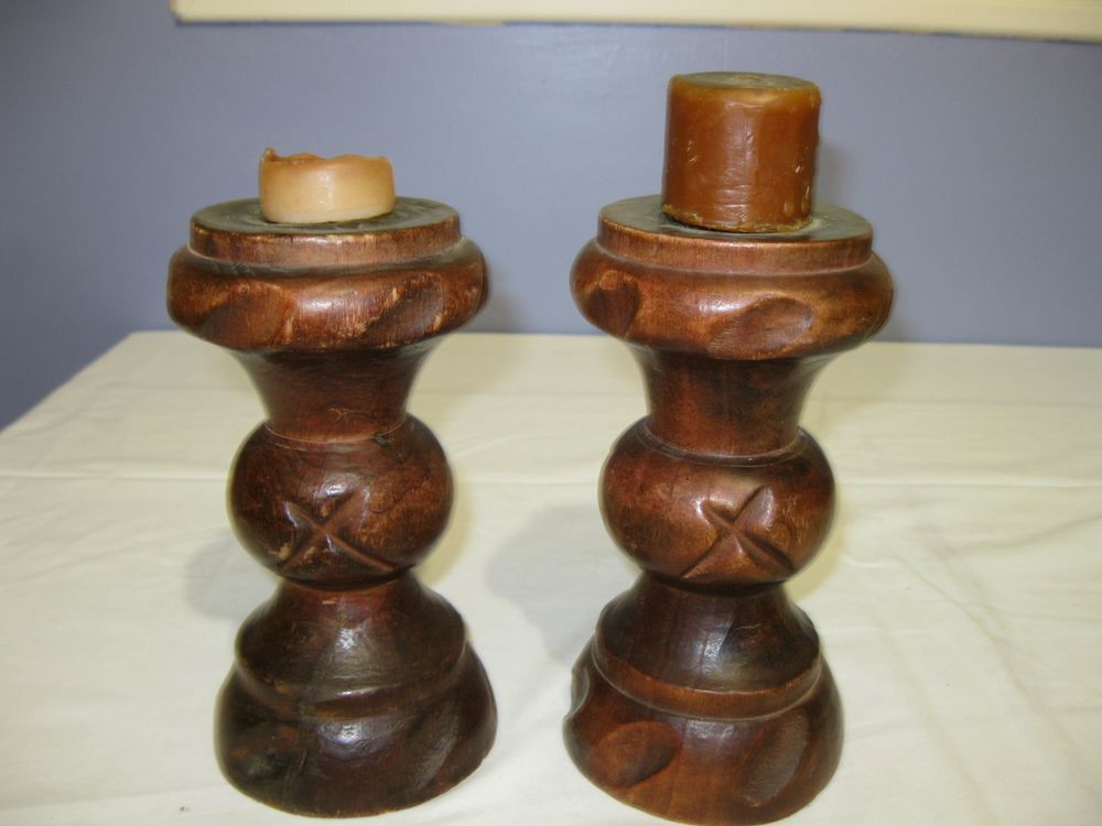 Bougeoir en Bois Décoration