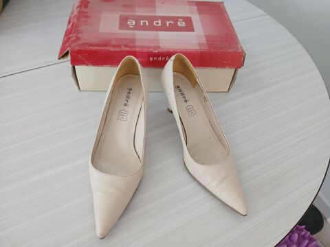 Escarpins cuir crème - André - pointure 37 15 Royan (17)
