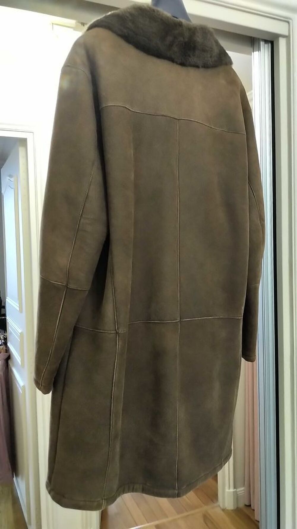 manteau+peau+laine Vêtements