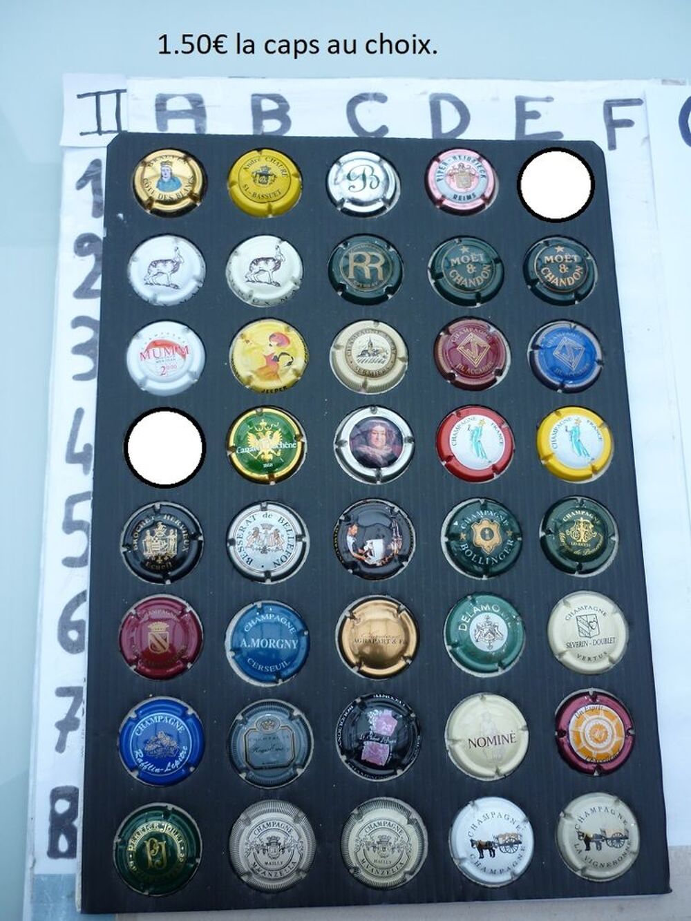 capsules de champagne grosses c&ocirc;tes.N&deg;1 