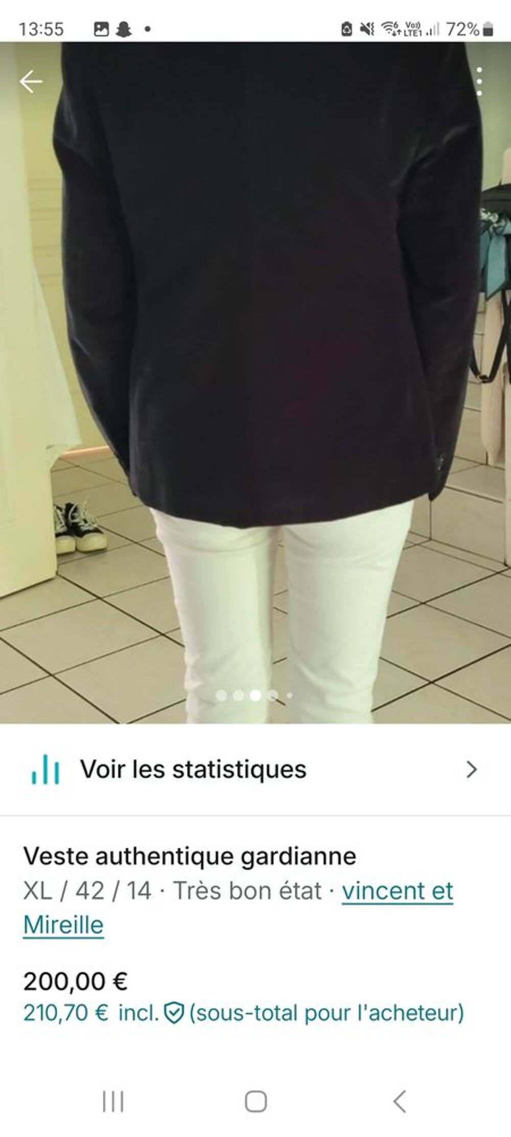 Veste authentique gardianne Vêtements