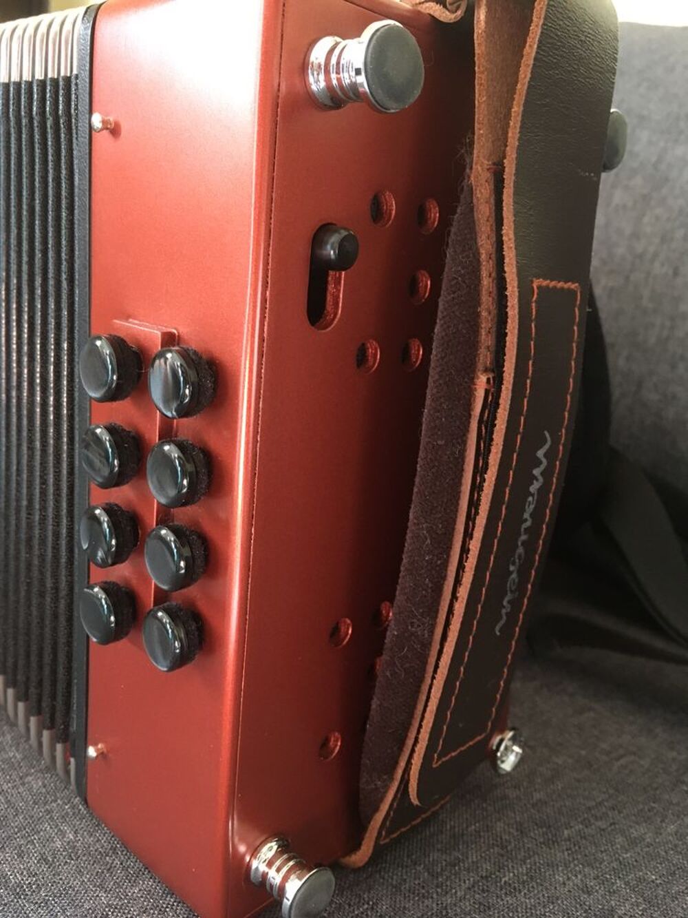 Accord&eacute;on diatonique Maugein Nomade NEUF - 2 rangs 8 basses Instruments de musique