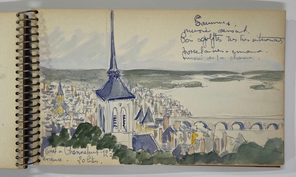 Suzanne GU&Eacute;GUEN (1900-1979) Carnet de route d'une randonn&eacute;e 