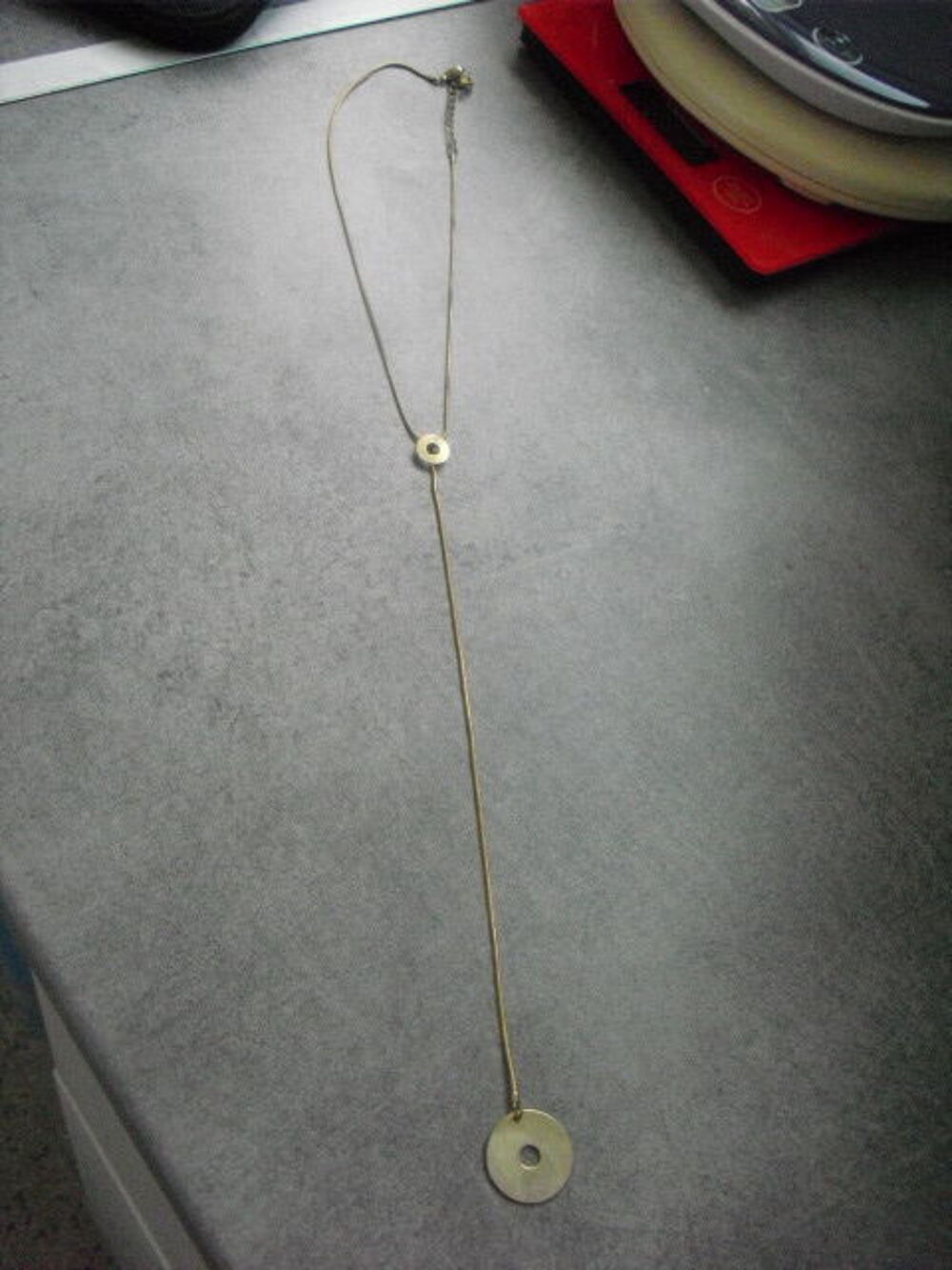  collier cravate plaqu&eacute; or Bijoux et montres
