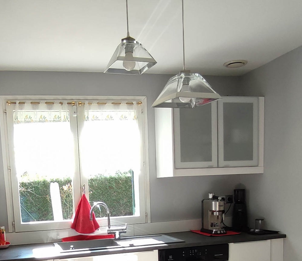 2 suspensions en verre de chez Kandella Décoration