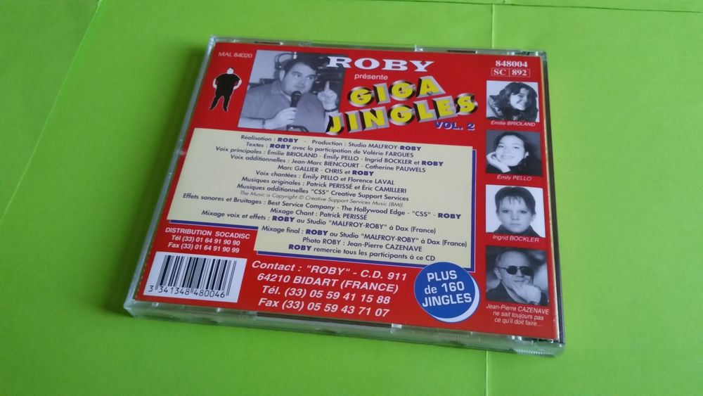 ROBY GIGA JINGLES VOL.2 CD et vinyles