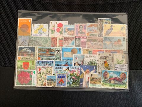 PETITE COLLECTION + 40 TIMBRES ILES ANGLO NORMANDES 9 Andernos-les-Bains (33)