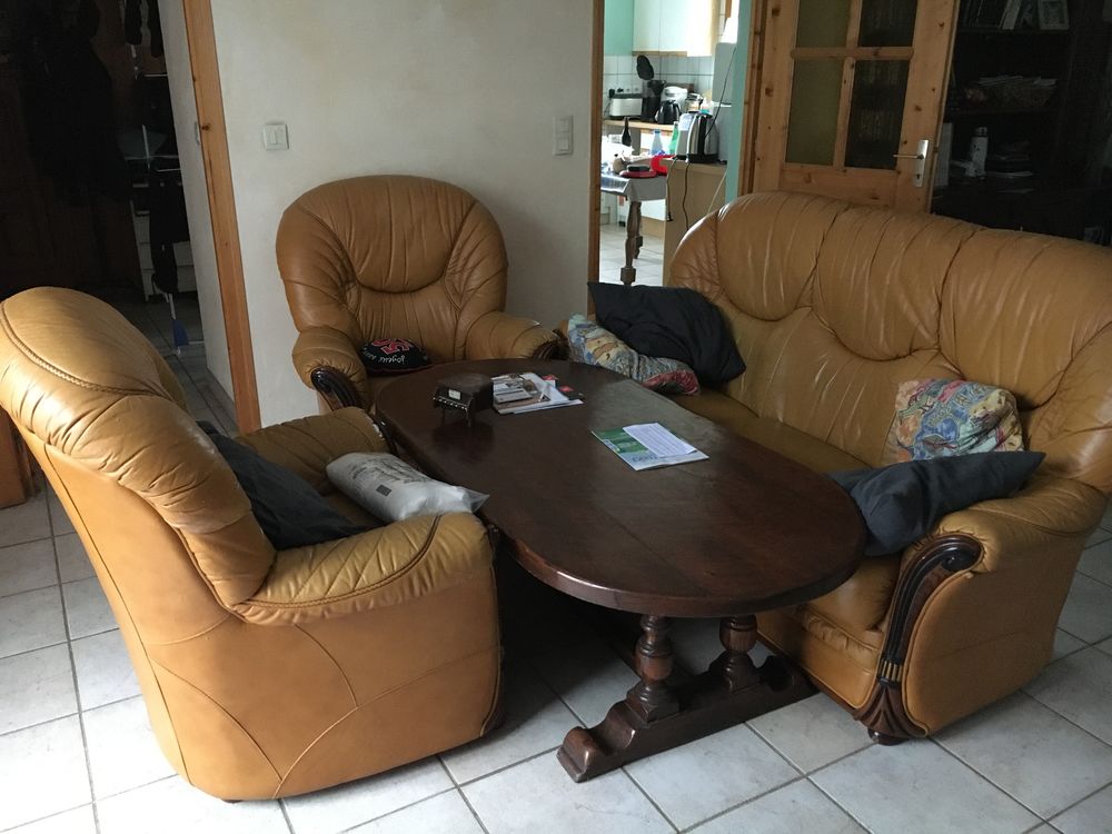 Salon en cuir Meubles