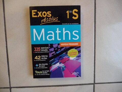 Livre Exos r�solus MATHS 1�re - NEUF 13 Celles-sur-Belle (79)