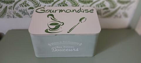 Bote Mtallique Dcorative Gourmandise Verte 20 Yvrench (80)