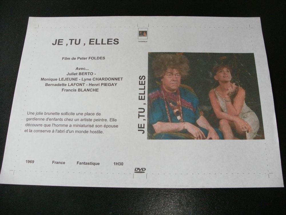 Film : " Je , tu , elles " DVD et blu-ray