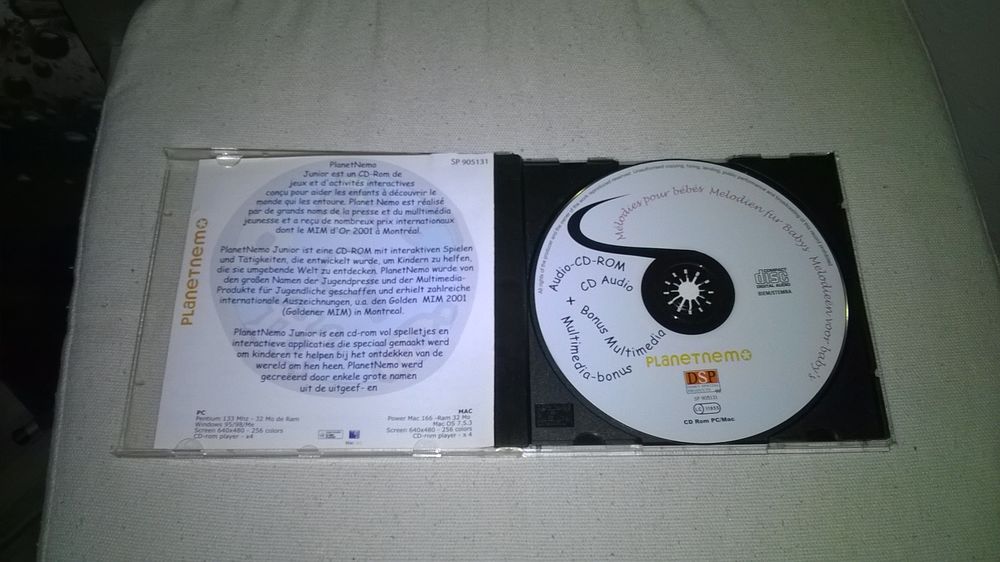 CD Melodies pour Bebes
2002
Excellent etat
Les grands com CD et vinyles