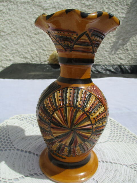 Vase de Poterie Fait Main - Vintage 19 La Fert-Alais (91)