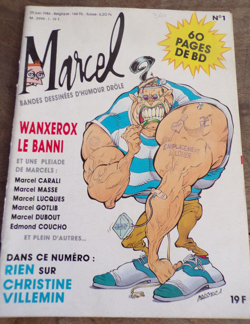 Revue Marcel bandes dessin&eacute;es d' humour juin 1986 Livres et BD