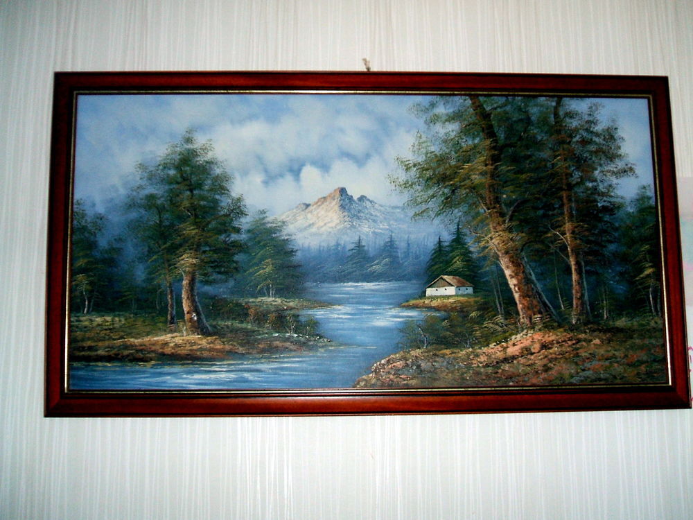 Grand tableau peinture &agrave; l'huile
dim----130x65 bon &eacute;tat Décoration